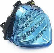 Motorcycle Indicators Turning For Y&amaha YZF R1 2004 2005 2006 Motorcycle Rear Tail Integrated Brake Turn Signals LED Light Running Light(Blue)