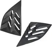 Rear Side Window Scoop Louvers 2008-2021 Compatible for Dodge Challenger, ABS Window Visor Cover, Sun Rain Shade Vent Matte Blackr (2PCS)