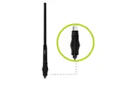 3dBi UHF CB Antenna Detachable Fiberglass Whip with Heavy Duty Barrel Spring- ANU916