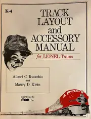 K-0004 Track Layout & Accessory Manual For Lionel Trains NEW/MINT!!!