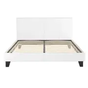 Artiss Bed Frame Queen Size White NEO