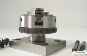 50 mm Dia 3 Jaw Lathe Chuck on Plate for Milling Slide etc from Chronos