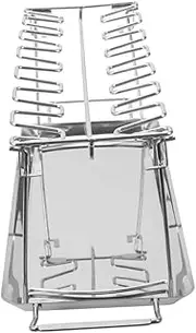 CIMAXIC 1pc Folding Stainless Steel Barbecue Rack with Tray Portable Outdoor Grill Tool for Camping and Garden Parties Easy to Use Present for Lovers