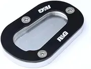 R&G R1200GS (13-) RG-PKS0020SI Kickstand Shoes, Aluminum/Stainless Steel, Silver/Black