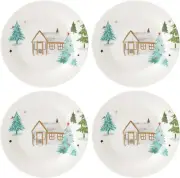 Lenox Balsam Lane 4-Piece Tidbit Plate Set, 2.05 LB, Green