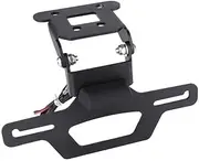 Tail Tidy License Plate Holder Compatible With KAWASAKI NINJA 250 400 Z250 Z300 Z400 2018-2014 Motorcycle Fender Eliminator Foldable Bracket(Type B. E4 Light)
