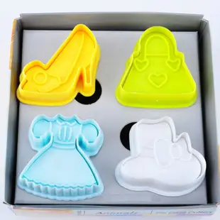 4支裝3D立體卡通餅干模具DIY翻糖蛋糕模具彈簧立體烘焙餅干模19款