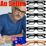 Mens Ladies Wayfarer Frame Magnifying Reading Glasses Nerd Spectacl 1/5/6 PaiSK