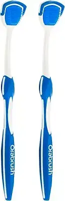 Orabrush Tongue Scraper Tongue Cleaner Helps Fight Bad Breath 2 Pack