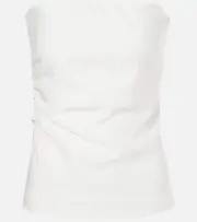 [SIR] SIR Dorian linen-blend tube top AU 8 white
