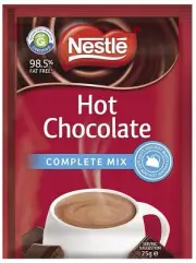 NESTLÉ Hot Chocolate Complete Mix Sachets Drinking Chocolate, 100 Sachets x 25g