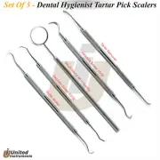 Dental Tarter Calculus Plaque Remover Kit Jacquette Sickle Probe Morse Scaler