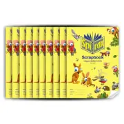 10x Spirax No.150 100GSM Bond Paper Scrapbook 64 Page Australian Animals Noteboo