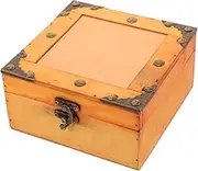 Cabilock Unique Vintage Design Wooden Storage Box Treasure Chest Case Password Lock Storage Container for Jewelry Decorative Decor Boxes