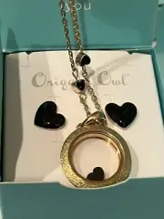 Origami Owl Gold Petite Locket Set