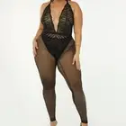 Savage Fenty Stranded In Lace Crochet Catsuit Black L NWT IN PACKAGING UNOPENED