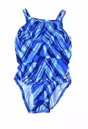 Speedo Endurance+ Zee Wave Flyback Training Swim suit Youth Girl's 6/22 NEW