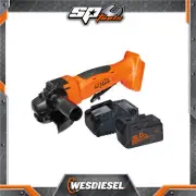SP Tools 18V Brushless 125mm Cut Off Angle Grinder with Battery & Charger