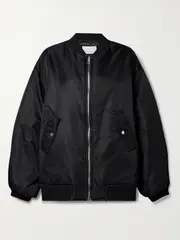 [The Frankie Shop] The Frankie Shop - Astra Shell Bomber Jacket - Black - M/L M/L Black