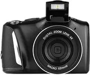 48MP 2.7K Ultra HD Digital Camera Video Camcorder 4X Digital 3.0inch Display Screen Anti-Shake Face Detect Beauty Face Multifunctional for Portrait Party Sports B with Charging Cable Black One Size
