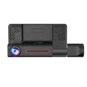 1080P 3 Lens Car DVR Dash Cam Front Rear Inside Camera 4in Night Vision Recorder (for: Volvo)