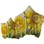 Sunflowers Art Beautiful Yellow Flowers Towel with Hood
