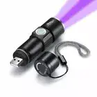 USB UV Ultra Violet LED Flashlight Blacklight Light 395nm Inspection Lamp Torch