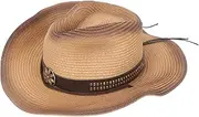[BESPORTBLE] Fashionable Summer Wide Brim Hat for Women Lightweight Breathable Jazz Fedora with Classic Western Design for Spring and Summer Outdoor Activities Khaki