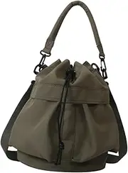 UxicRuya Women Drawstring Shoulder Bag, Lightweight Handbag for Work, Party, Shopping, Gym