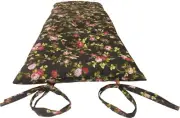 Japanese Floor Rolling Mattress, Cotton Bed, Shiki Futon 3 x 27x 80 Rose Black