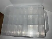 Double Sided Storage Case For 46 Hot Wheels, Matchbox Cars, Portable, Dust Proof