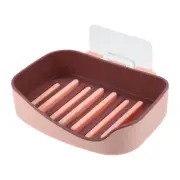 Soap Dish Case Soap Plate Free Soap Holder for Bathroom Plastic 13x9.2cm