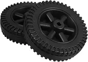 Generic 2pcs 6 Oven Wheels Gas Lawn Mower Caster Wheels Tires Wheelbarrow Go Kart Wheels Wire Wheel Swivel Wheel for Furniture Universal Cooler Wheel Kit Swivel Wheels One Wheel Black Hdpe