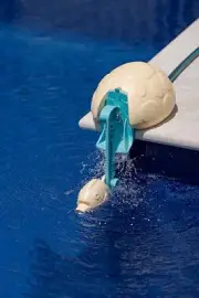TUT Top Up Turtle Auto Pool Fill Device (Float Valve), Tan and Blue