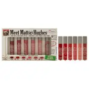 Meet Matte Hughes Mini Long-Lasting Liquid Lipsticks Set by the Balm for Women - 6 Pc 0.04oz Lipstick - Adoring, Calm, Charming, Ambitious, Patient, and Brave