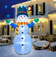 8 FT/2.4M Christmas Inflatables Giant Snowman, Christmas Inflatables Outdoor ...