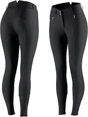 [HORZE] Women's Angelina Knee Patch Breeches - Leather Patches
