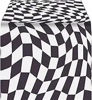 Talking Tables | Black & White Alice in Wonderland Paper Table Cover | Disposable Tablecloth Recyclable, Supplies for Mad Hatter Tea Party, Onederland Birthday, Mother's Day, Baby Shower 70' x 47'