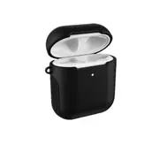 Frosted Rubber Paint + PC Bluetooth Earphones Case Anti-lost Storage Bag for Apple AirPods 1/2