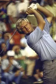 Golf PGA Championship Closeup of Jack Nicklaus in action during to- Old Photo 2