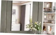 Frameless Mirror, 24"x36" Bathroom Mirrors for Over Sink, Large Tempered Glass