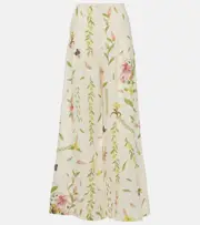 [Agua by Agua Bendita] Agua by Agua Bendita Piñon Marina linen wide-leg pants UK 6 multicoloured