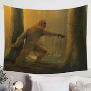 Legendary Creature Art Bigfoot Tapestry