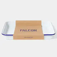 在飛比找PChome24h購物優惠-Falcon 獵鷹琺瑯 琺瑯托盤 藍白