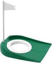 Indoor Outdoor Plastic Aids,Golf Putting Cup, with Adjustable Hole White Flag.