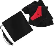 Yardwe 1 Set Graduation Doll Clothes Outfit with Cap Reusable Washable Accessories for Pretend Play Graduation Parties