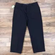 Dockers Pants Mens 36x29 Black Straight Relaxed Fit Signature Khaki Chino NEW