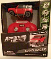 approx 1:64-scale FORD BRONCO Nano Racer R/C Car Remote Control SUV 4 x 4 RED