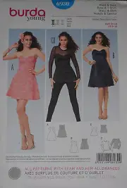 Special Occasion Dress Size 6-20 Young Burda 6930 Sewing Pattern *