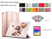 For Apple iPad (10th generation) 10.9" 2022 PU Leather Slim Smart Case Cover